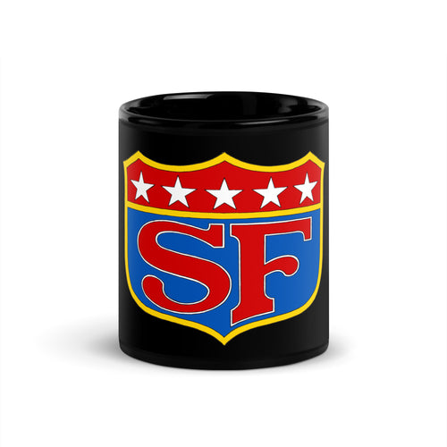 SF Shield Black Glossy Mug