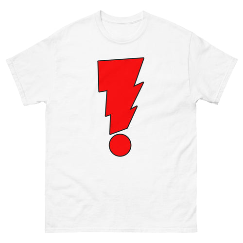 Exclamation Point Lightning Bolt Men's Classic Tee