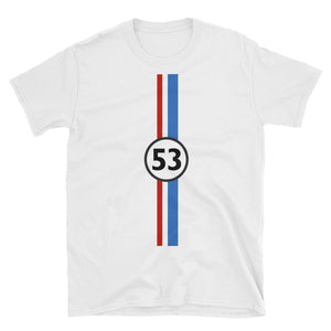 Number 53 Love Bug Short Sleeve Unisex T-Shirt