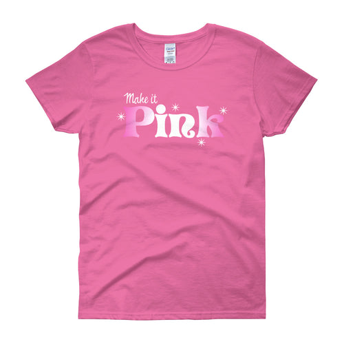 Sleeping Beauty Make It Pink Women's Short Sleeve T-Shirt