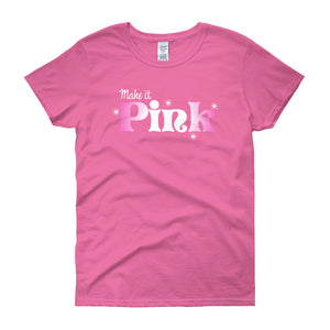 Sleeping Beauty Make It Pink Women's Short Sleeve T-Shirt