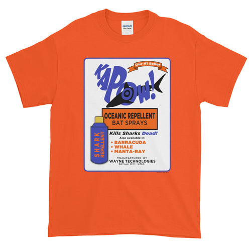 Kapow! Bat Spray Shark Repellent Short Sleeve T-Shirt