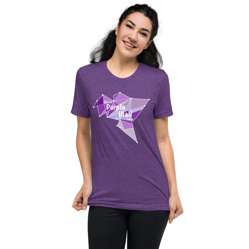 Purple Wall Camo Women's Short Sleeve Tee